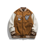 Baby Blue Varsity Jacket Spring Letters Towel Embroidery Baseball Uniform Jacket