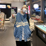 Baggy Jacket Autumn Baseball Jacket Men's Printed Casual Jacket
