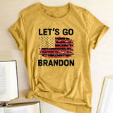 Let's Go Brandon T Shirt Women's Short-Sleeved T-shirt Women's Bottoming Shirt