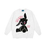 Mens Fall Outfits Cartoon Couple Sweater Loose Casual Autumn and Winter Long Sleeve Sweater