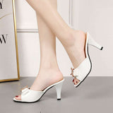 Nude Block Heel Peep Toe Sandals