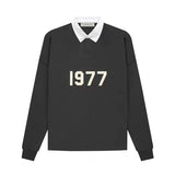 Fear of God Essentials 1977 Rugby Wheat Sweater Fog Printed Casual Loose