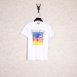 WGM Closing Shark Graffiti Dusk Printed Men's and Women's Short-Sleeved T-shirt