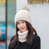 Women Winter Hats Female Winter Fleece Lined Padded Warm Keeping Knitted Hat