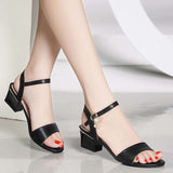 Nude Block Heel Peep Toe Sandals