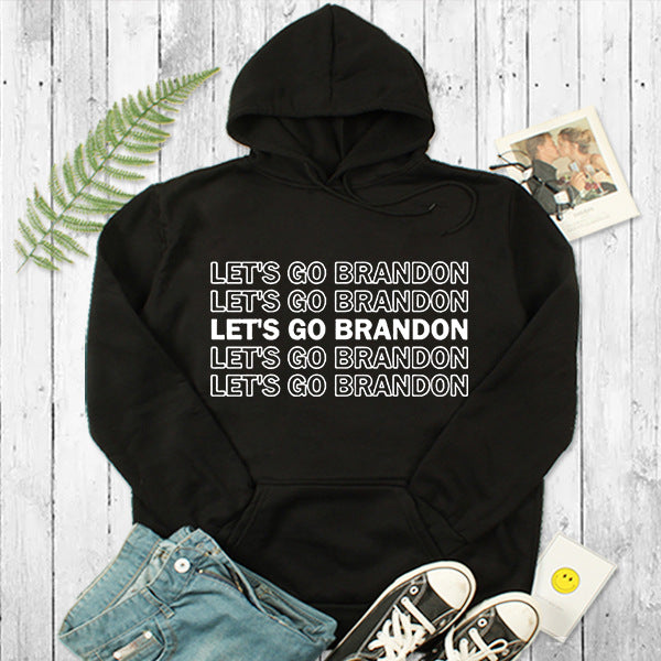 Let'S Go Brandon Hoodie Spring And Autumn Leisure Long Sleeve Youth Pullover Hooded Sweater