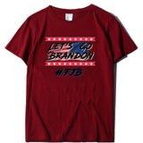 Let's Go Brandon T Shirts Brandon Printed Short-Sleeved T-shirt Women's Bottoming Shirt