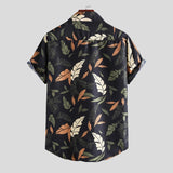 Men Hawaii Shirts Summer Cotton Linen Men's Shirt