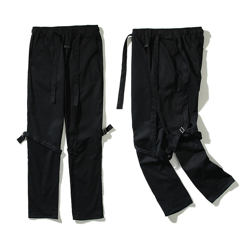 Kanye West Sunday Service Pant Fog Main Distressed Bandage Overalls