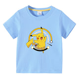 Children Pokemon Pikachu T Shirt Short Sleeve T-shirt Men 'S Top