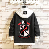 Comic Denim Jacket Men's and Women's Casual Loose Fashion Denim Jacket Autumn Clothing
