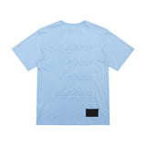 We11 Done T Shirts Letter Embossed Summer Short Sleeve Men and Women Same Style