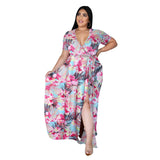 Nina Parker plus Size Dresses Split Short Sleeve Dress