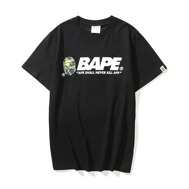 Shark Print T Shirt Summer Letter Print Short-Sleeve T-Shirt