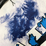 Amiri T Shirt Tie-Dyed Printed Casual Hip Hop High Street Short-Sleeved T-shirt Men