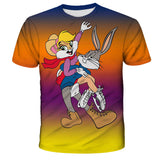 Bugs Bunny Shirt Spring and Summer Men's Short Sleeve Printing