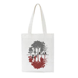 Stranger Things Hellfire Club Handbag Stranger Things Printed Creative One-Shoulder Student Handheld Shopping Bag