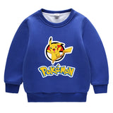 Children Pokemon Pikachu Hoodie Men's and Women's Children & Baby Baby plus Velvet Sweater