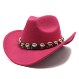 Cowboy Hats Autumn and Winter Top Hat Female Ethnic Style Top Hat