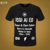 Dsq2 T Shirt Casual Sports Printed Short Sleeve Summer Men