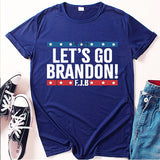 Let'S Go Brandon T Shirt Short Sleeve Men'S And Women'S T-Shirt Top