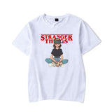 Hellfire Club Shirt Stranger Things Summer Print Pattern Casual round Neck Short Sleeves