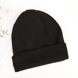 Men Winter Hats Women's Autumn and Winter Hat All-Matching Beanie Hat Thickened Warm Cotton Cap