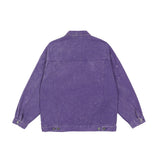Men Denim Coat Jean Jackets Washed Do the Old Cowboy Coat Men Harajuku Style Loose Lapels Denim Clothes Jacket