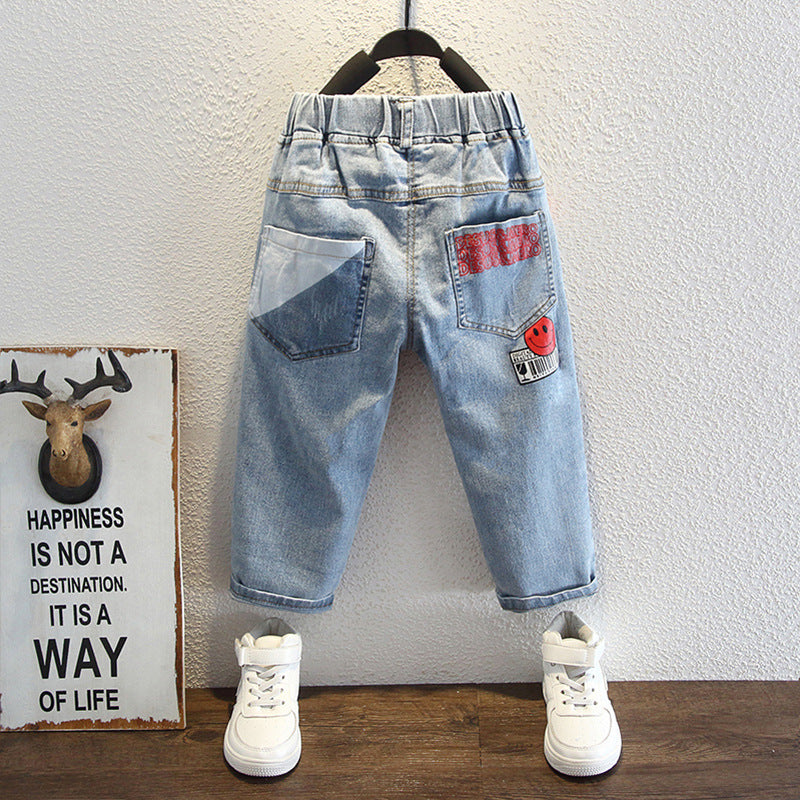 Toddler Boys Pants Boys Spring Clothing Jeans All-Match