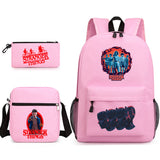 Stranger Things Hellfire Club Backpack Three-Piece Backpack Printed Pattern