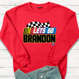 Let'S Go Brandon T Shirt English Letter Crew Neck Sweatshirt