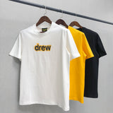 Drew House Drew Loose round Neck Simple All-Match Smiley Face High Street Style Couple T-shirt Men
