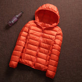 Women Winter Coats Puffer Jacket Down Coat Winter Down Jacket Women Short Hood Outfit Jacket Long-Sleeved Warm