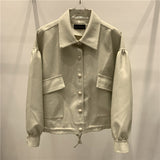 Women PU Leather Jacket Biker Motorcycle Coat Spring New Baggy Casual Jacket Leather Coat