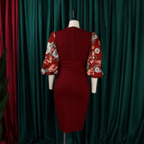 Nina Parker plus Size Dresses plus Size Temperament Dress