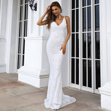 Burgundy Dresses for Wedding Christmas Dress Summer Sequins Geometric Pattern Sling Dress Women