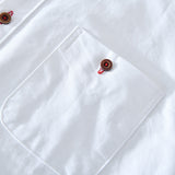 White Work Shirts Men's Casual Long-Sleeved Shirt for Spring and Summer