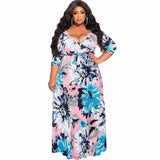 Nina Parker plus Size Dresses Floral Dress Sexy Beach
