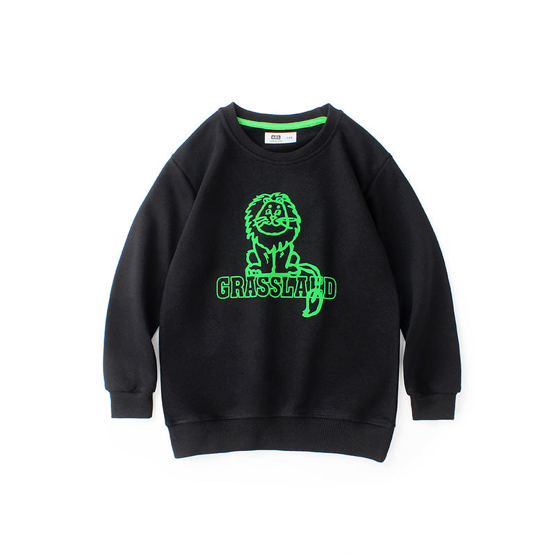 Children Boy Hoodie Spring and Autumn Long-Sleeved Sweater Boy