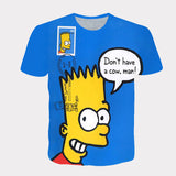 Homer Simpson Shirt Summer Printed Xin Loose Casual Short Sleeve