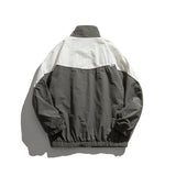 Vintage Letterman Jacket Autumn Color Matching Printed Jacket