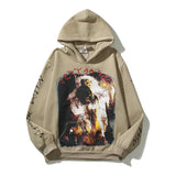 Grafitti Sweatshirts Autumn Winter Retro Design Graffiti Hooded