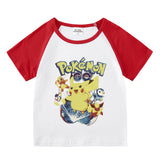 Children Pokemon Pikachu T Shirt Cotton T-shirt Casual Sports