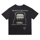 Marilyn Manson T Shirt Pines Vintage Loose Men's and Women's T-shirt