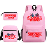 Stranger Things Hellfire Club Backpack Stranger Things Backpack Three-Piece Set for Students