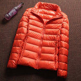 Women Winter Coats Puffer Jacket Down Coat Fall/Winter Lightweight Down Jacket Women's Short Stand Collar Winter Clothing Coat