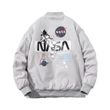 NASA Varsity Jacket Men's Jacket Stand-up Collar Cotton-Padded Coat Baseball Uniform Men