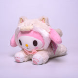 My Melody Plush Transformed into Shiba Inu Clow M Melody Cinnamoroll Babycinnamoroll Lying Posture Plush Toy Doll Children Doll Kulomi