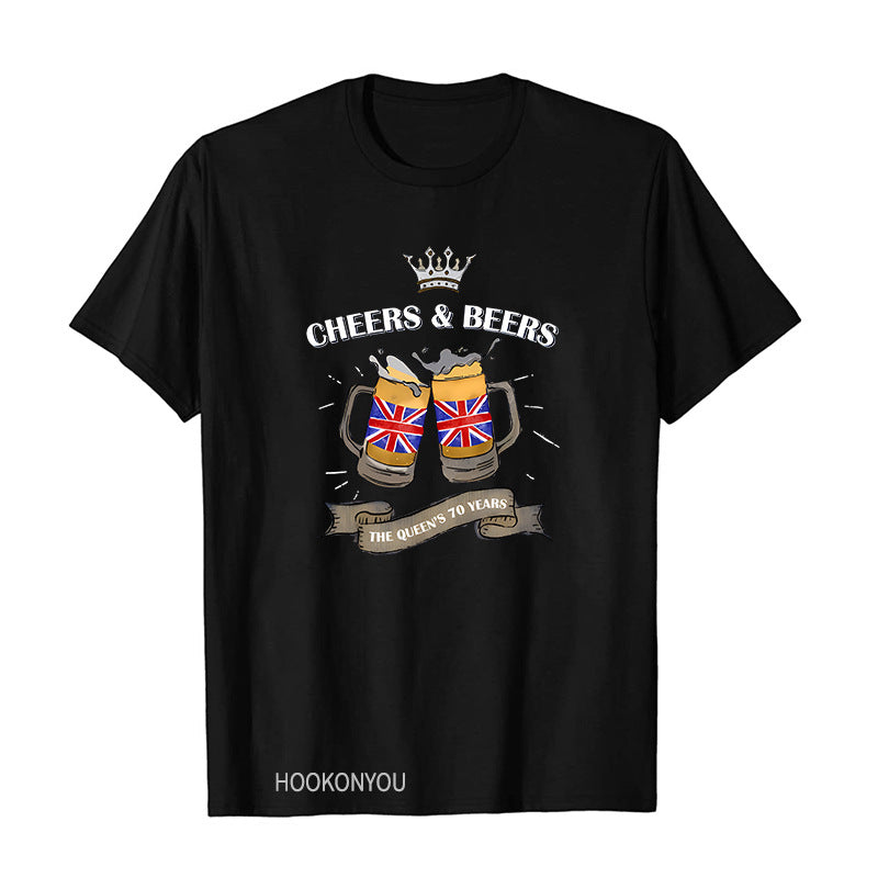 Inspired by Queen's Platinum Jubilee 2022 Elizabeth 70 Years T-shirt Graphic Print Crew Neck Short Sleeve
