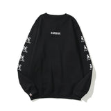 Shark Print Sweatshirts Spring And Autumn Thin Round Neck Sweater Male And Female Large Size Youth Pullover Pure Cotton Top
